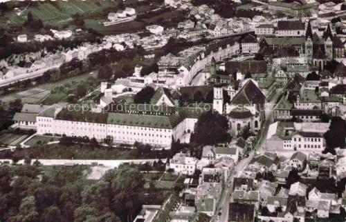AK / Ansichtskarte Eichstaett Oberbayern Bischoefl Seminar mit Schutzengelkirche Fliegeraufnahme