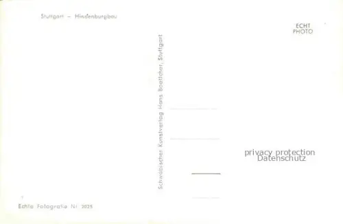 AK / Ansichtskarte STUTTGART  CITY Hindenburgbau