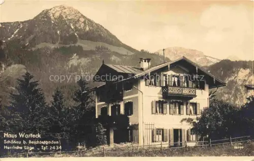 AK / Ansichtskarte Schoenau Berchtesgaden Haus Warteck
