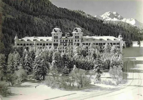 AK / Ansichtskarte St Moritz  SANKT MORITZ GR Grand Hotel Kurhaus Wintersportplatz Alpen