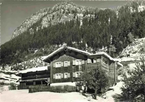 AK / Ansichtskarte Serneus Klosters-Serneus GR Erholungsheim und Pension Lichtblick im Winter