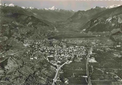 AK / Ansichtskarte SION  Sitten Seduno VS Vue panoramique aérienne et la plaine du Rhône