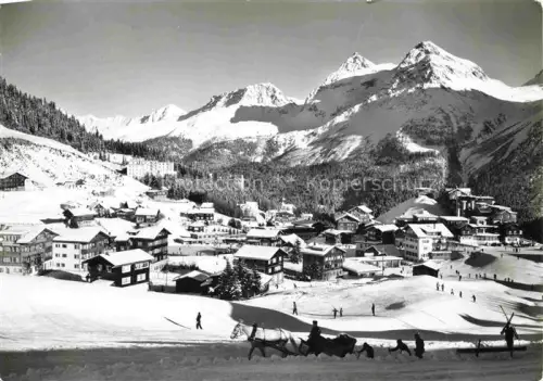 AK / Ansichtskarte Inner-Arosa GR Winterpanorama