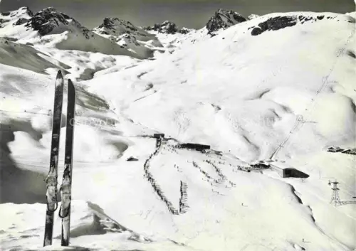 AK / Ansichtskarte Marguns Celerina Maloja GR Panorama Skigebiet Celerina Piz Trais Fluors Corviglia