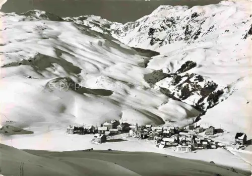 AK / Ansichtskarte Bivio Julierpass Albula GR Winterpanorama