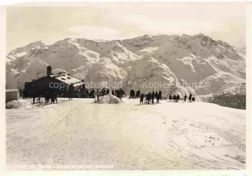AK / Ansichtskarte St Moritz  SANKT MORITZ GR Corvigliahuette Skipiste Wintersportplatz Alpen