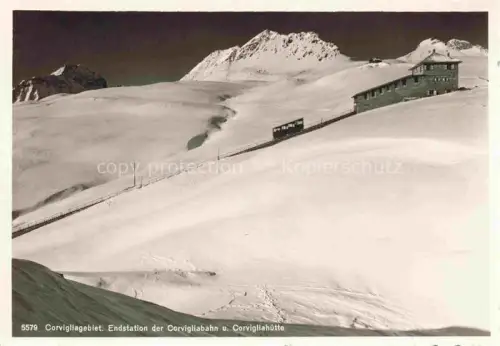 AK / Ansichtskarte St Moritz  SANKT MORITZ GR Corvigliagebiet Endstation der Corvigliabahn und Corvigliahuette Wintersportplatz Alpen