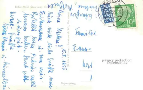 AK / Ansichtskarte Wald Brilon Strandbad