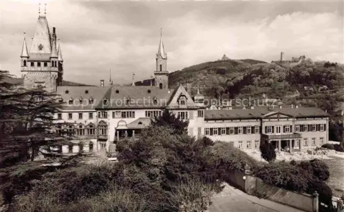 AK / Ansichtskarte WEINHEIM  Bergstrasse BW Schloss mit W.S.C. Wachenburg und Burgruine Windeck