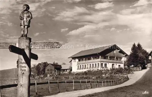 AK / Ansichtskarte Maria Rain Allgaeu Bayern Café Pension Sonnenhof Wegweiser