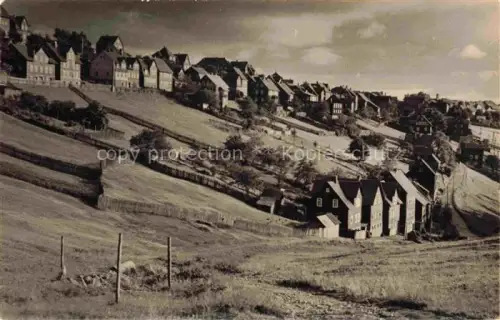 AK / Ansichtskarte Steinheid Sonneberg Thueringen Panorama Handabzug