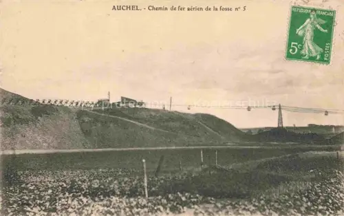 AK / Ansichtskarte Auchel Bethune 62 Pas-de-Calais Chemin de fer aérien de la fosse no. 5