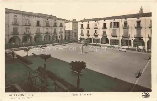 AK / Ansichtskarte Agramunt Lleida Cataluna ES Plaza Mercadal