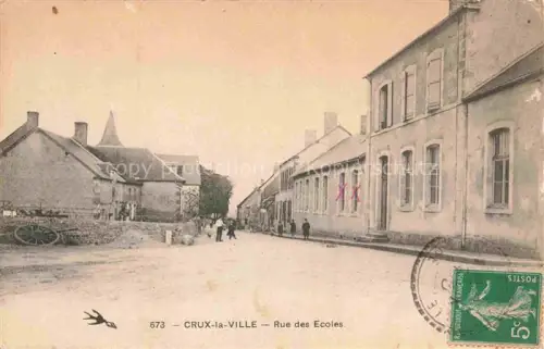 AK / Ansichtskarte Crux-la-Ville NEVERS 58 Nievre Rue des Ecoles