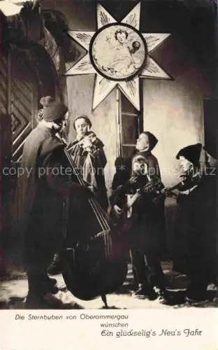 AK / Ansichtskarte OBERAMMERGAU Bayern Die Sternbuben Neujahrskarte