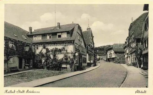 AK / Ansichtskarte Bad Brueckenau Bayern Strassenpartie Altstadt