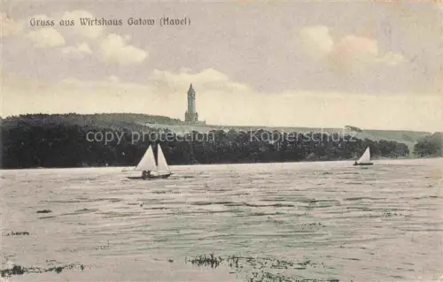 AK / Ansichtskarte Gatow Havel Spandau BERLIN Wirtshaus Gatow an der Havel