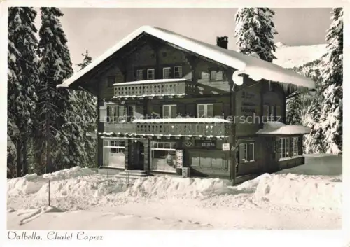 AK / Ansichtskarte Valbella  Lenzerheide GR Chalet Caprez Winterlandschaft