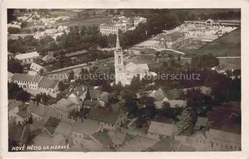 AK / Ansichtskarte Nove Mesto na Morave Neustadt Maehren CZ Fliegeraufnahme