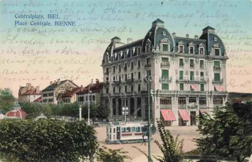 AK / Ansichtskarte Biel Bienne BE Centralplatz