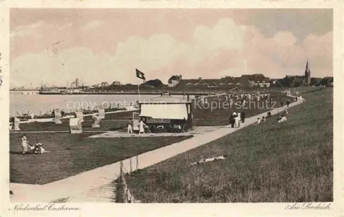 AK / Ansichtskarte CUXHAVEN Nordseebad Partie am Seedeich