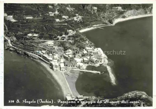 AK / Ansichtskarte San Angelo Ischia Napoli Campania IT Panorama e spiaggia dei Maronti dall'aereo