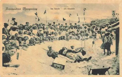 AK / Ansichtskarte Wangeroog WANGEROOGE Nordseebad Im Sande am Strand