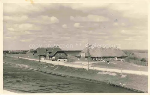 AK / Ansichtskarte Bongsiel Ockholm Nordfriesland Schleswig-Holstein Gaststaette Restaurant am Deich Das Tor der Halligen Bild 183 Serie Das schoene Nordfriesland