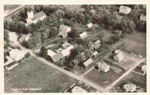AK / Ansichtskarte Sjoegestad Sweden Flygfoto