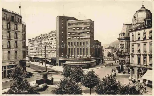 AK / Ansichtskarte Biel Bienne BE Motiv im Stadtzentrum