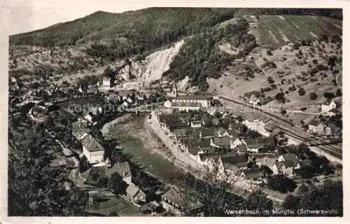 AK / Ansichtskarte Weisenbach Murgtal BW Panorama Blick ins Tal