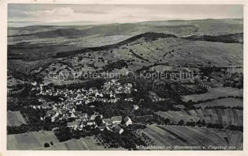 AK / Ansichtskarte Winzerhausen Grossbottwar Ludwigsburg BW Panorama mit Wunnenstein