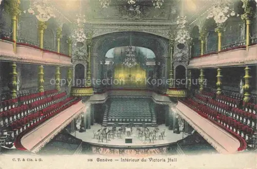 AK / Ansichtskarte GENEVE Genf GE Intérieur du Victoria Hall