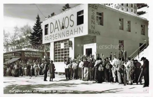 AK / Ansichtskarte DAVOS GR Parsennbahn Wintersportplatz Alpen