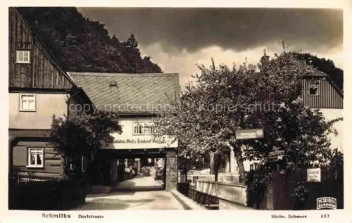 AK / Ansichtskarte Schmilka Dorfstrasse