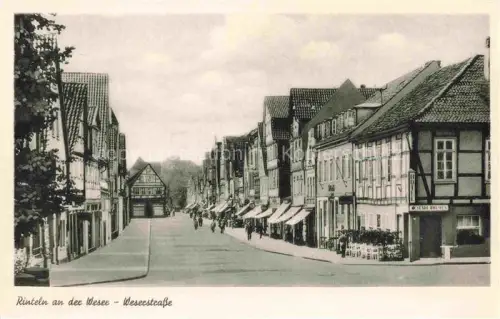 AK / Ansichtskarte Rinteln Weser Niedersachsen Weserstrasse