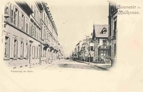 AK / Ansichtskarte MULHOUSE Muehlhausen 68 Haut-Rhin Faubourg de Bâle Baslerstrasse