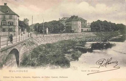 AK / Ansichtskarte MULHOUSE Muehlhausen 68 Haut-Rhin Canal de décharge