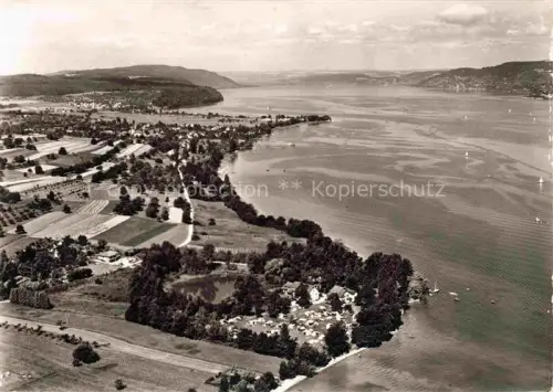 AK / Ansichtskarte Dingelsdorf Konstanz Bodensee BW Camping Fliesshorn Fliegeraufnahme
