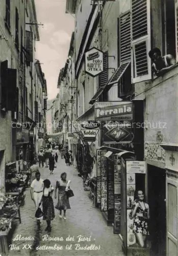 AK / Ansichtskarte ALAssIO Savona Liguria IT September Strasse