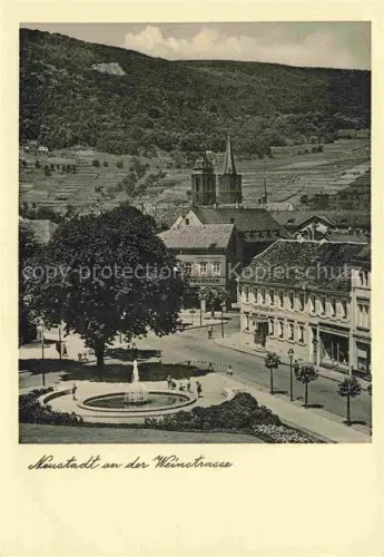 AK / Ansichtskarte NEUSTADT  WEINSTRAssE Haardt Ortsansicht Brunnen