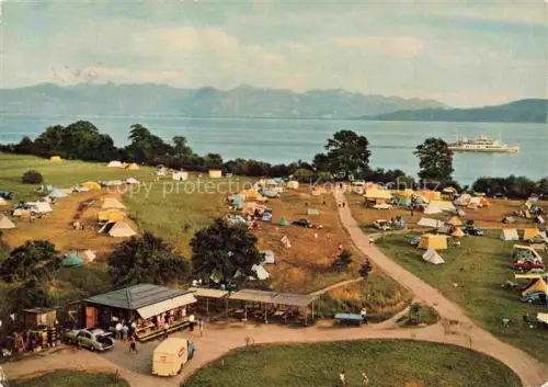 AK / Ansichtskarte Gohren (Camping) Kressbronn Langenargen Bodensee BW Campingplatz Naturstrand Fliegeraufnahme