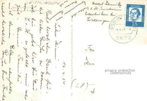 AK / Ansichtskarte Leichlingen Rheinland NRW Sanatorium Roderbirken