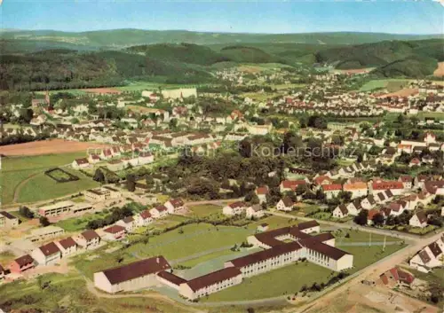AK / Ansichtskarte Hemer NRW Fliegeraufnahme mit Friedrich Leopold Waste Gymnasium