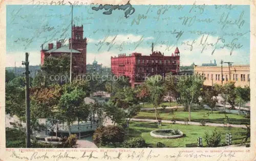 AK / Ansichtskarte EL PASO  Texas USA Federal Building and Hotel Sheldon