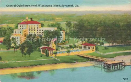 AK / Ansichtskarte Savannah Tybee Island Georgia USA General Oglethorpe Hotel Wilmington Island