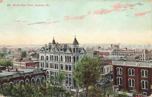 AK / Ansichtskarte Sedalia Missouri USA Bird's eye view