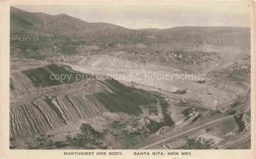 AK / Ansichtskarte Santa Rita Silver City New Mexico USA Panorama Northwest Ore Body Silver Mine