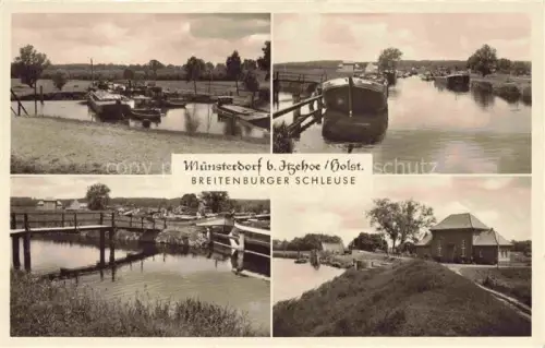 AK / Ansichtskarte Muensterdorf Itzehoe Steinburg Schleswig-Holstein Breitenburger Schleuse
