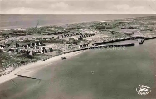 AK / Ansichtskarte Hoernum Sylt Panorama mit Hafen